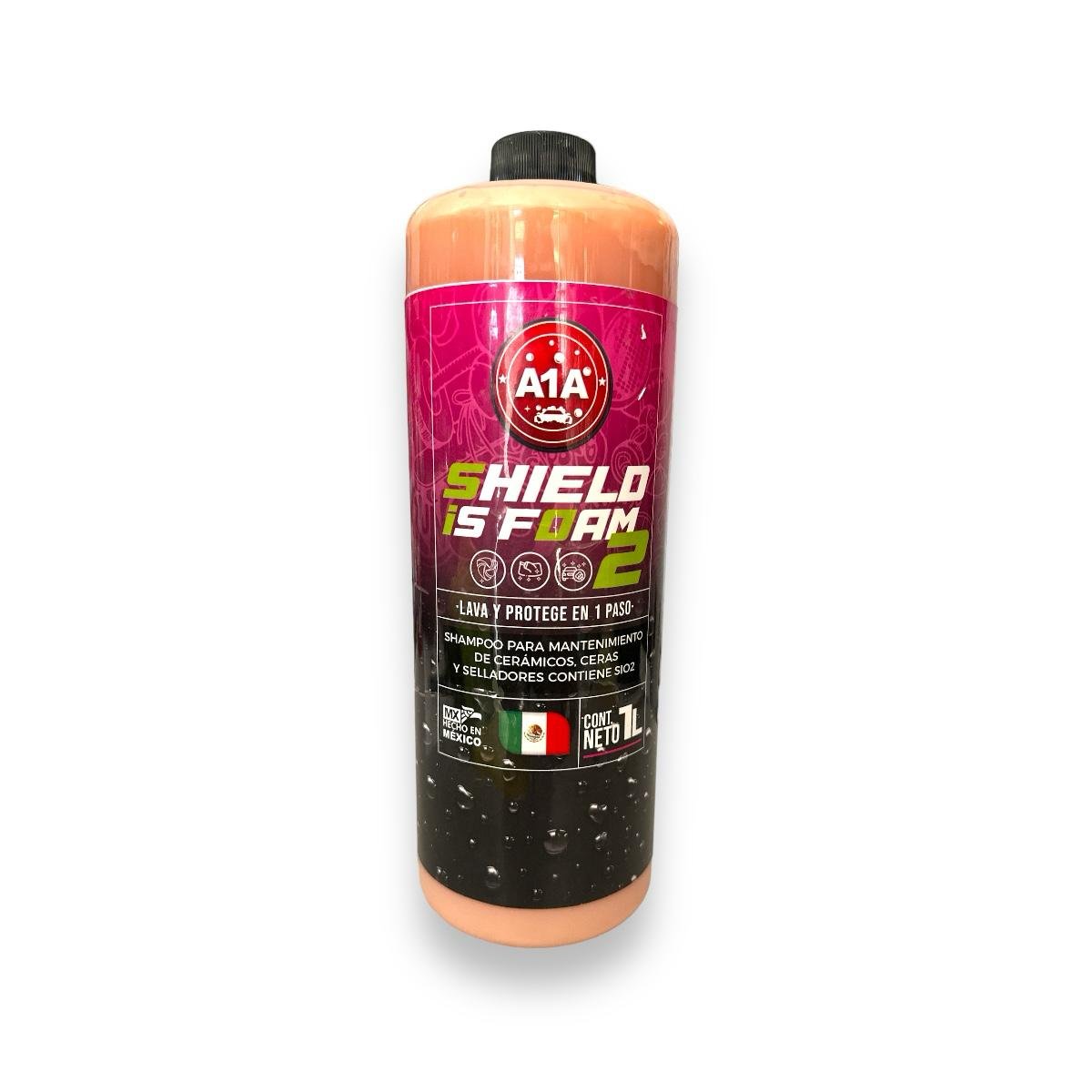 A1A, SHIELD IS FOAM 2 SHAMPOO CON SIO2 PH NEUTRO, 1Lt. | Metal Car